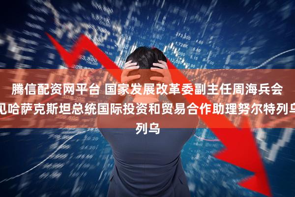 腾信配资网平台 国家发展改革委副主任周海兵会见哈萨克斯坦总统国际投资和贸易合作助理努尔特列乌